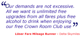 Delta's program is no longer competetive with those of other airlines, and we believe that this will drive away customers.  Basically, we support Delta. We don't want to see our favorite airline destroy itself.  - Bruce Schobel